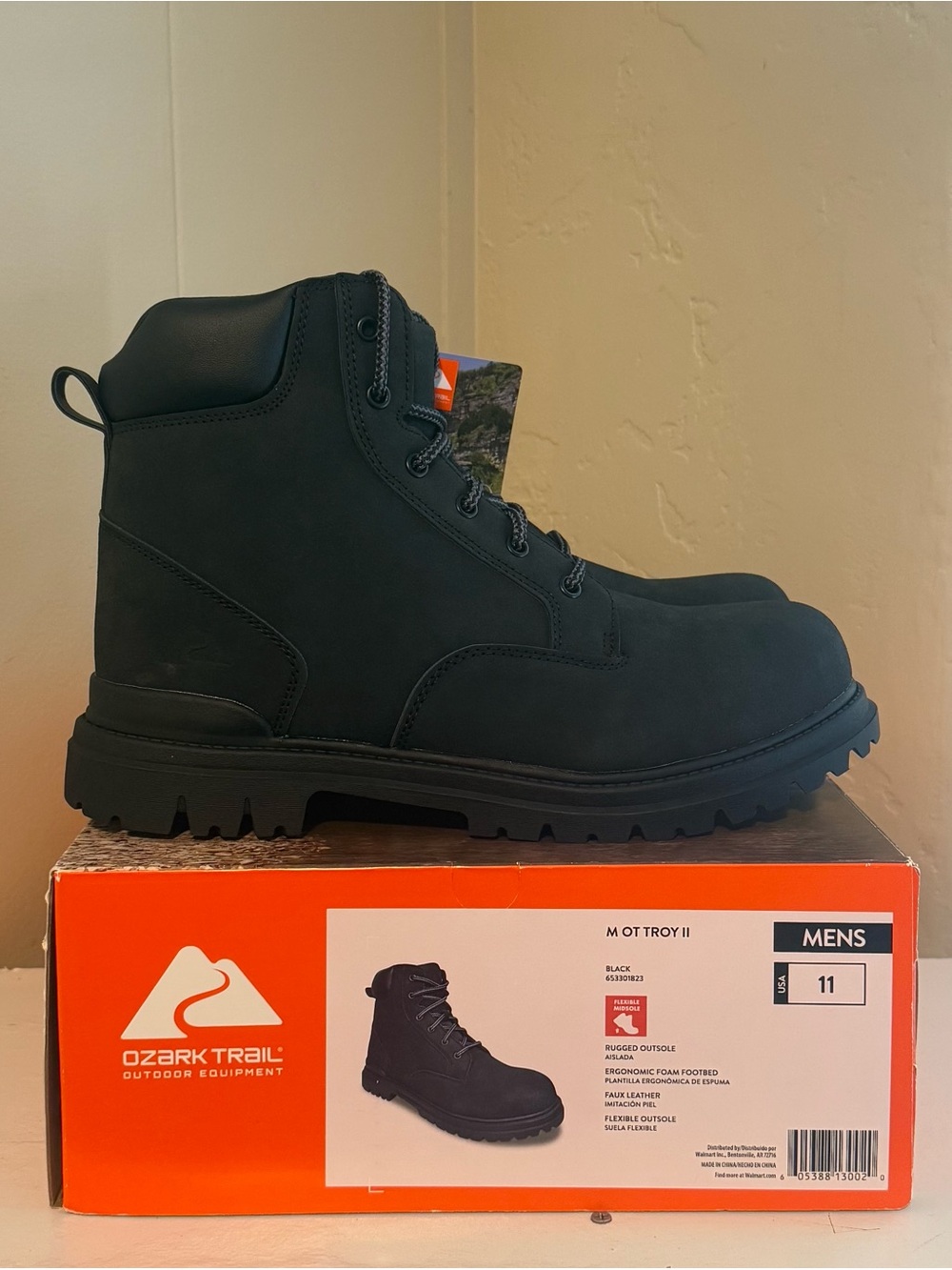 Ozark Trail Men's Black M O Troy II Work Boot 11